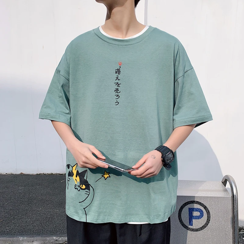 Весна-лето 2020 Студенческая парная спортивная футболка с коротким рукавом