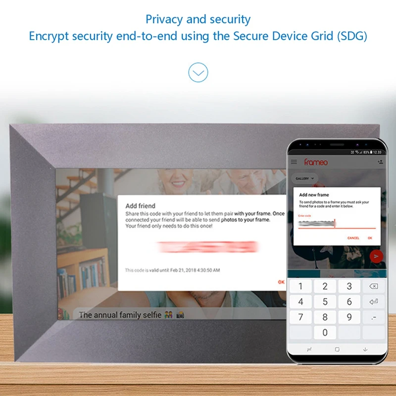 8 дюймовая фоторамка 1 + 16G 1280X800 Smart WiFi электронный альбом Поддержка