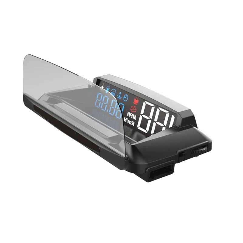 

Car HUD GADGET OBD 2 L3 GPS Speedometer KMH/KPM Overspeed Alarm Fatigue Driving Reminder Anti-Slop Head-Up Display Interior