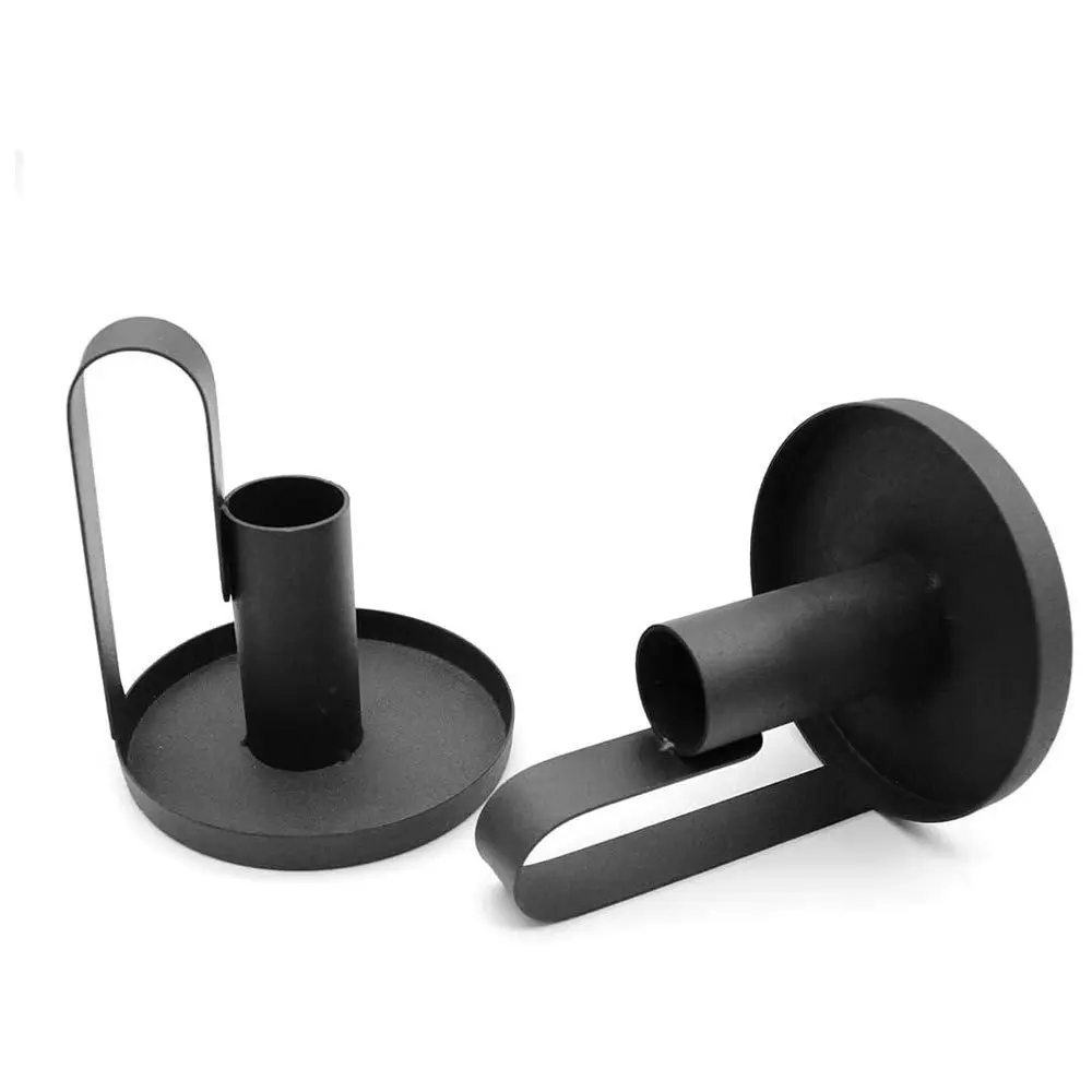 1 шт. подсвечники маленький подсвечник черный простой ретро новинка Лидер