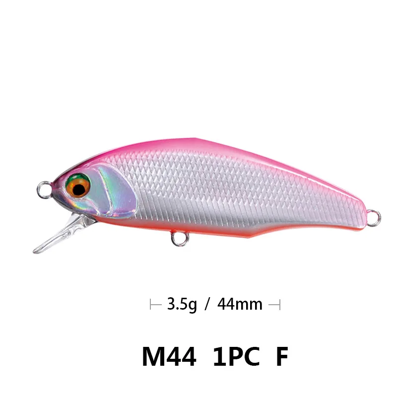 006 Bassland 45s max мы собрали воедино опускается на дно Minnow приманки для ловли рыбы, 44 мм 3,5 г форель, щука, искусственная приманка жесткая приманка 12 Цветов рыболовные снасти - Цвет: 006