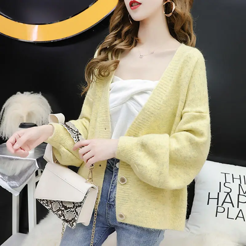 Женские кардиганы 2021 свитера топы кашемировый Повседневный свитер куртка