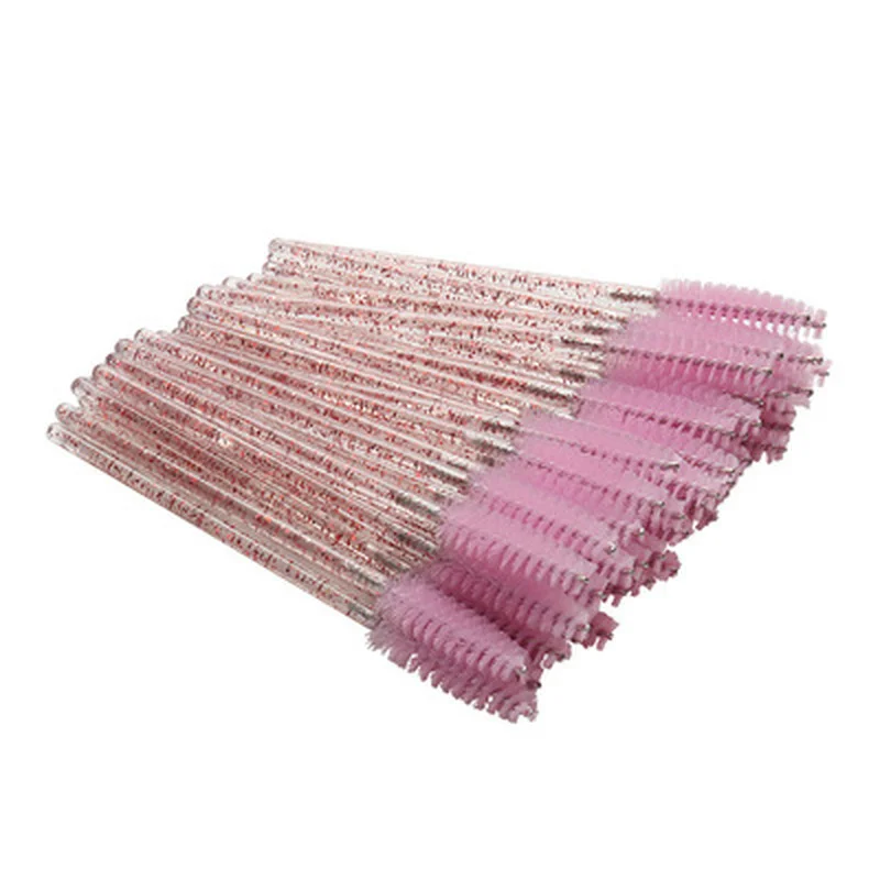 

50PCS Disposable Eyelash Brushes Eyebrow Brush Mascara Wands Applicator Spoolers Eye Lashes Cosmetic Makeup Tools Eye Brow Brush