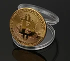 Позолоченные физические биткойны, биткойны, BTC с чехлом, подарок, физическая металлическая Античная имитация арт-коллекция монет BTC