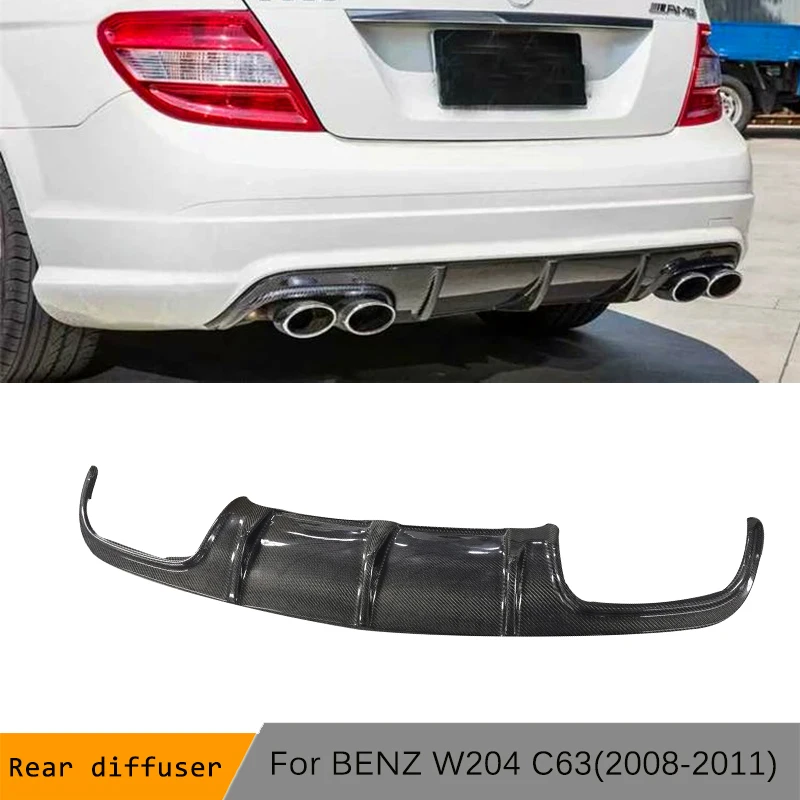 Диффузор заднего бампера спойлер для Mercedes Benz C Class W204 C63 AMG C300 Sport Sedan купе 2008 2011 из