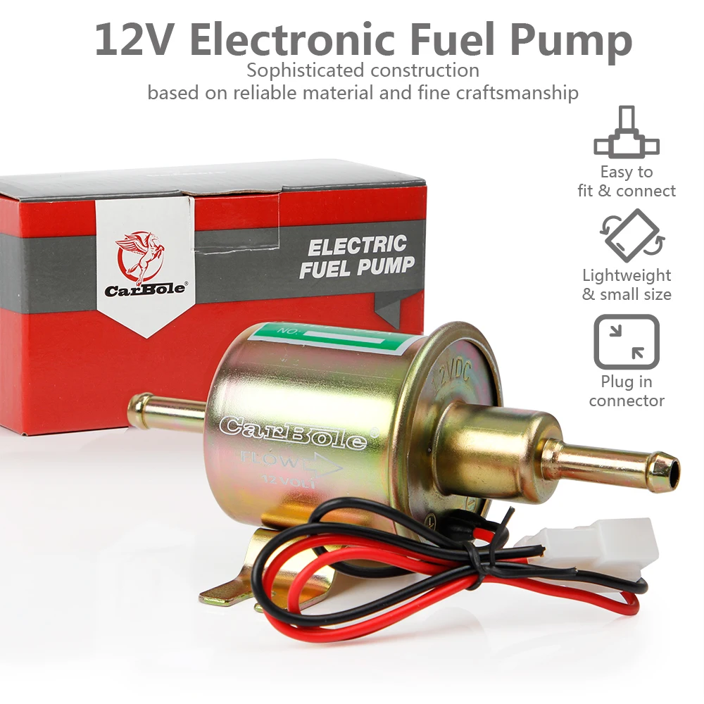 CarBole 12V Универсальный Автомобильный Электрический топливный насос HEP 02A 4 7PSI
