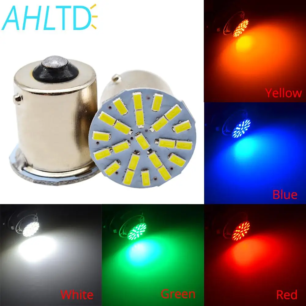2шт 3014 22SMD BAY15D 1157 BA15S 1156 P21W белый светодиодный светильник поворота тормоза для автомобиля Передняя Парковка мобильный резервный клиновой фонарь задний фонарь