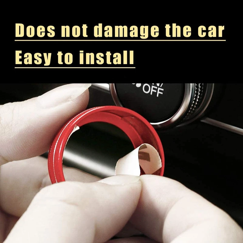 5PCS Car Centre Console Air Conditioning Volume Knob Ring Cover Trim For Honda Accord Sedan Sport EX EX-L LX 2018-2021 | Автомобили и