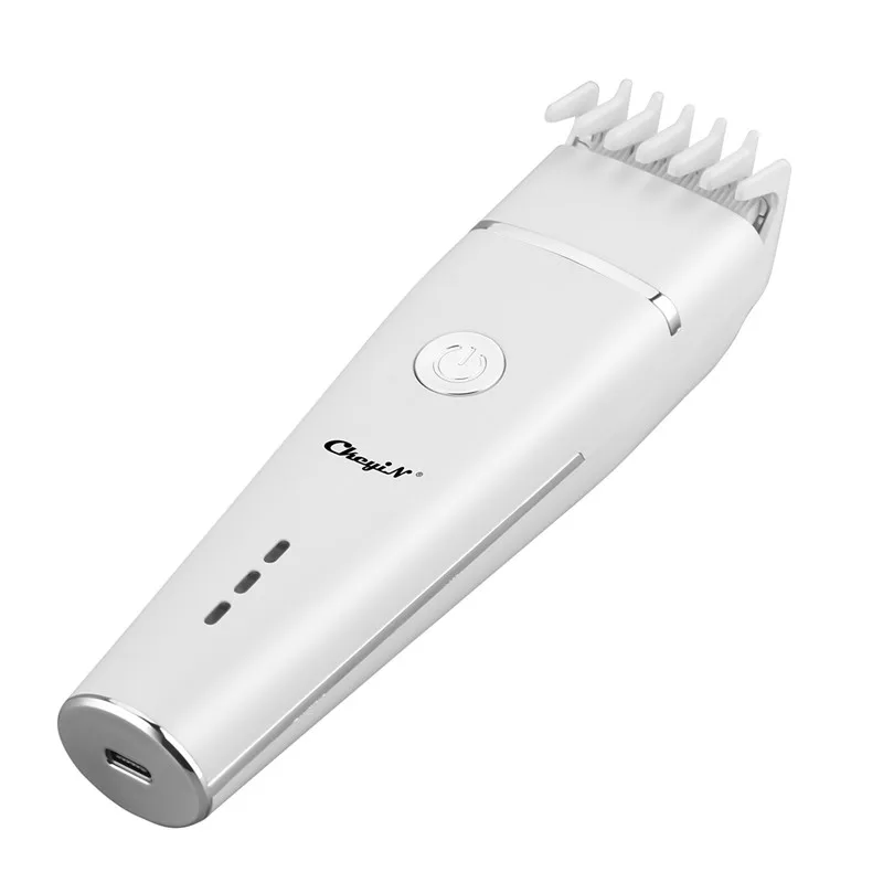 

CkeyiN Usb Rechargeable Electric Hair Trimmer Titanium Ceramic Blade Clipper 2 Speeds Adjustable Beard Cutting Machine Hair Cut