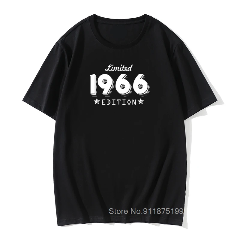

1966 Limited Edition Gold Design Men's Black T-SHIRT Cool Casual pride t shirt men Unisex New Fashion tshirt Loose Size