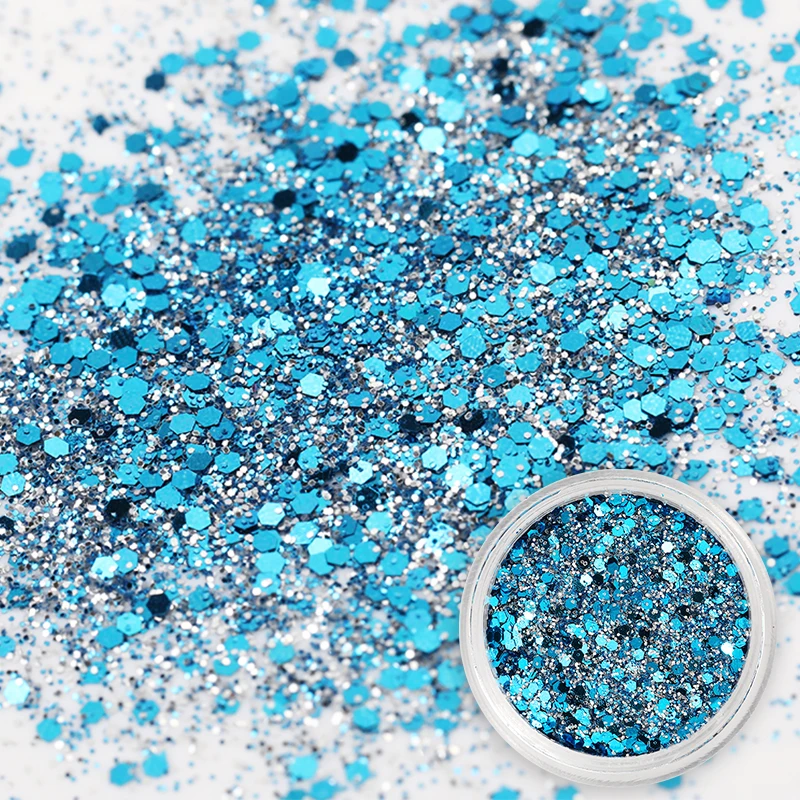 1 коробка блестящих блесток для ногтей Белоснежка голографическая микс Размер