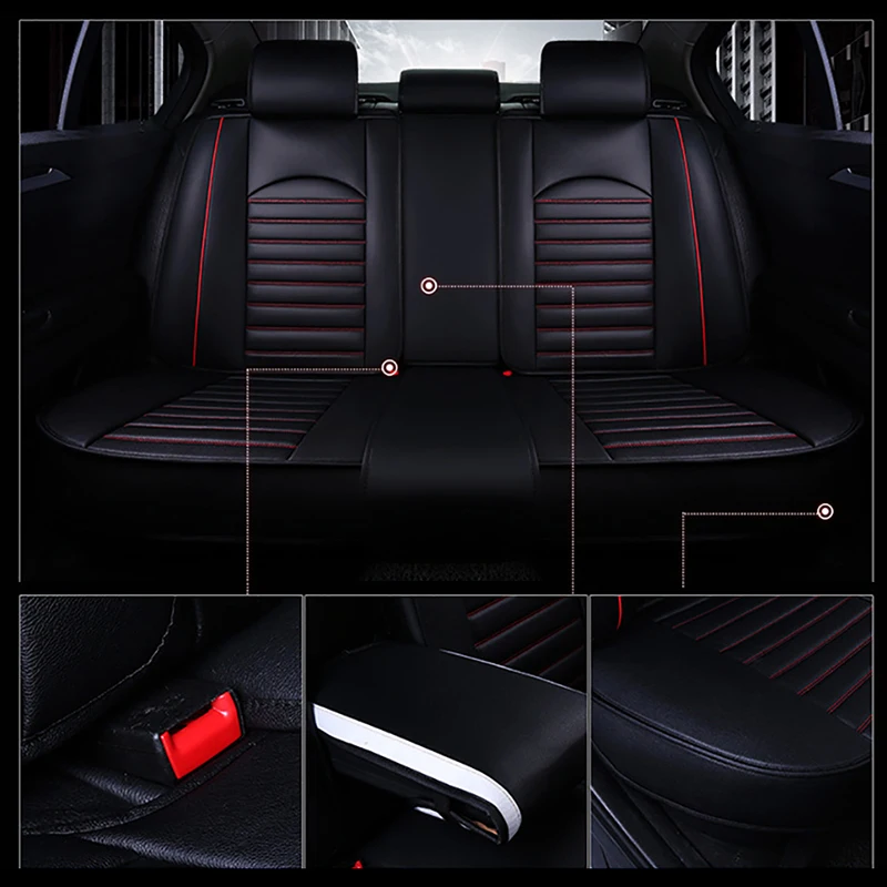 HeXinYan Leather Universal Car Seat Covers for Land Rover all models Freelander Range Evoque Sport Discovery auto styling | Автомобили и