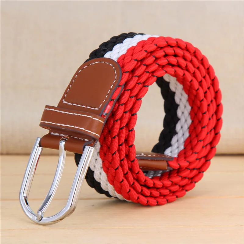 LGFD20318  factory wholesale  new young man girls rubber polyester  stretch golf elastic belts