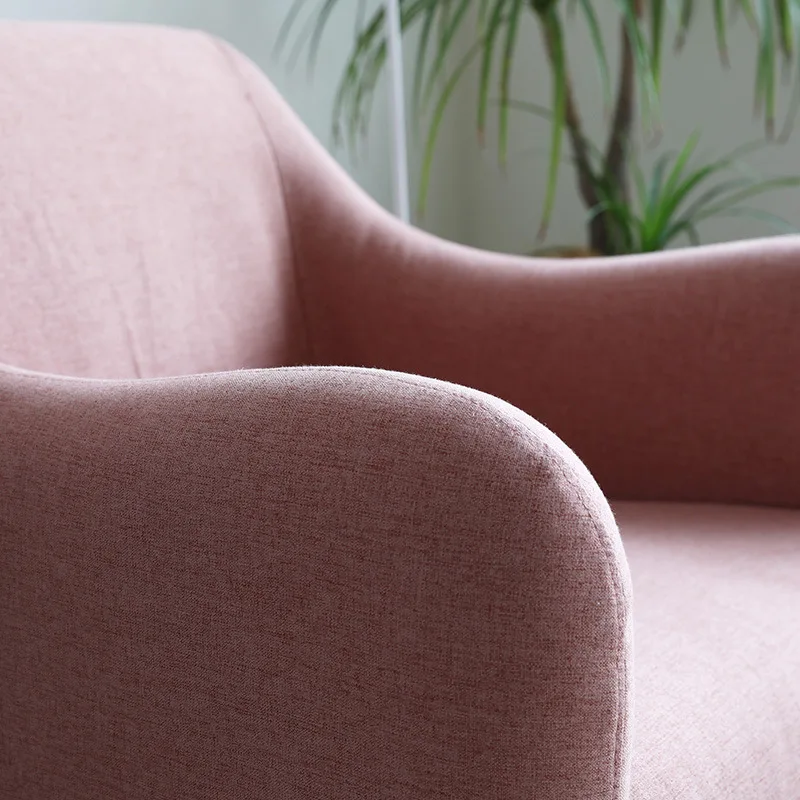 Современный розовый стул из твердой древесины гостиничный диван кресла для кафе