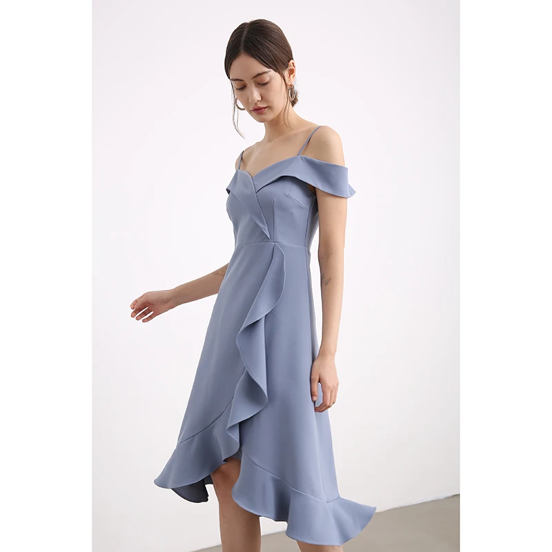 2019 Для женщин платье подружки невесты трапециевидной формы без бретелек с