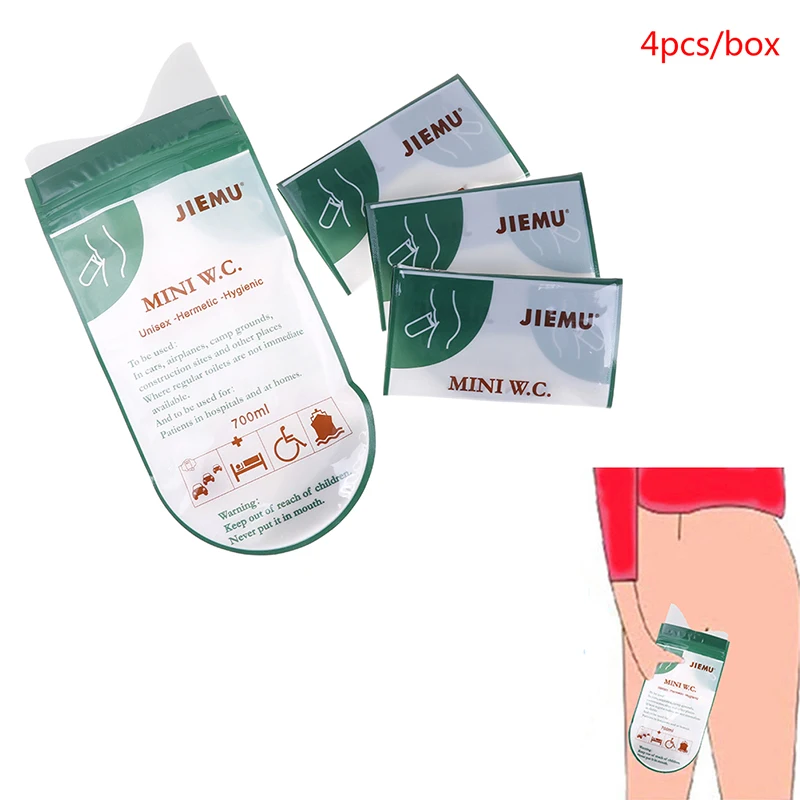 

4Pcs Outdoor Camping Male Female Kid Portable Emergency Pee Urinal Toilet Bag