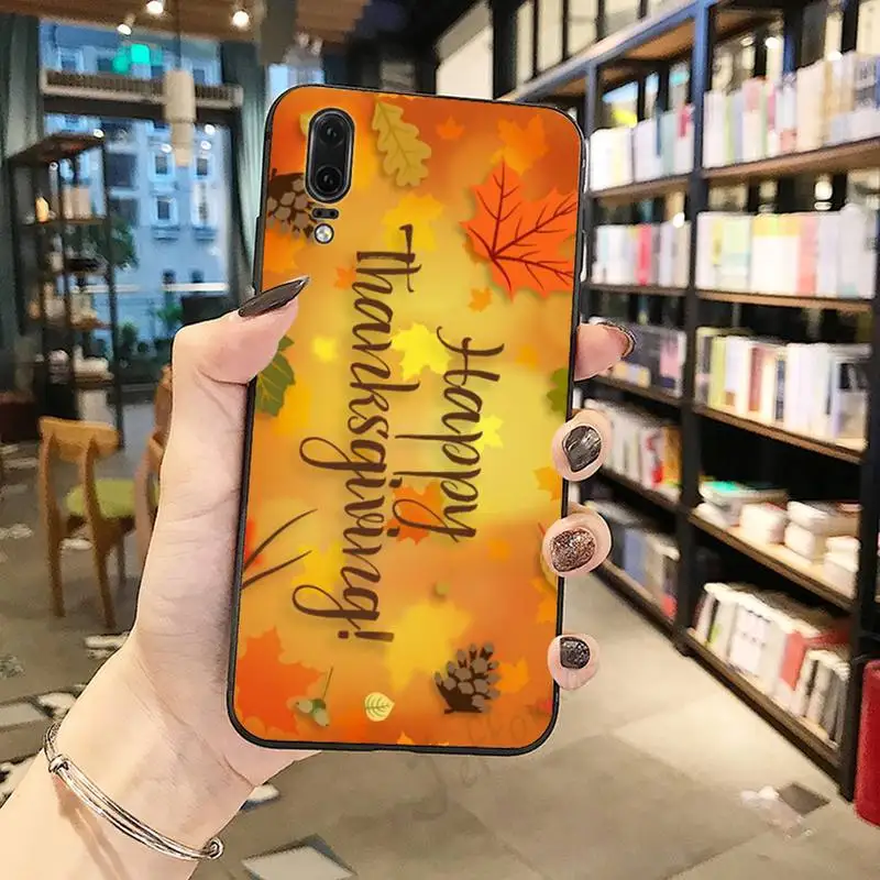 

Thanksgiving Maple leaf plant pattern Phone Case For Huawei honor Mate P 10 20 30 40 Pro 10i 9 10 20 8 x Lite