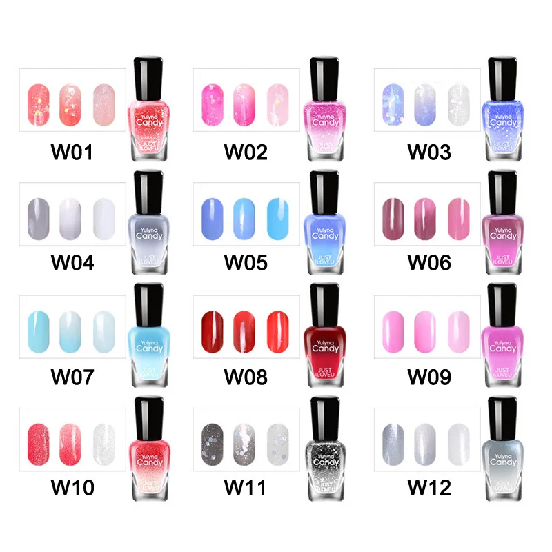 

24 Colors Top Luxury High Quality Fashion Nail Polish Color Changing Long Lasting Non-toxic Quick Drying Manicure for Women