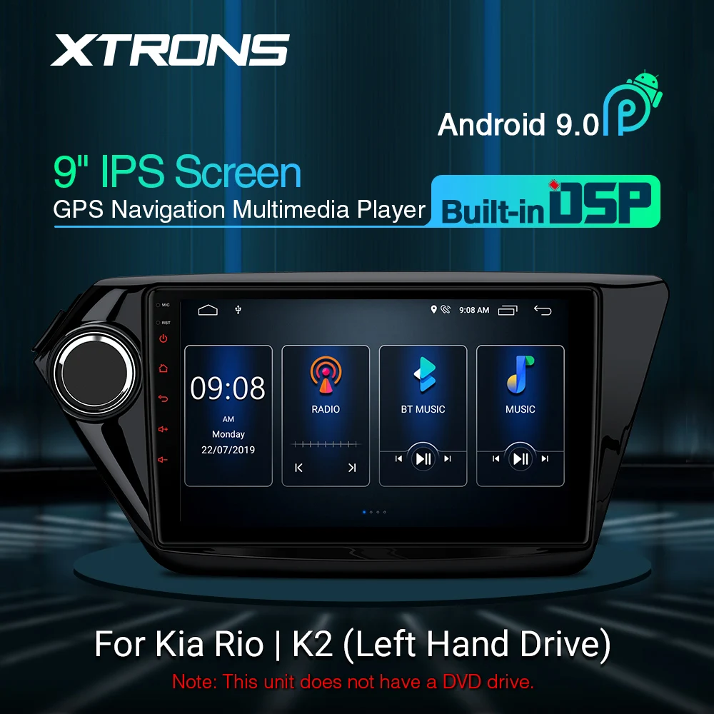 Мультимедийный плеер XTRONS 9 дюймов Android 0 IPS экран навигация встроенный DSP подходит