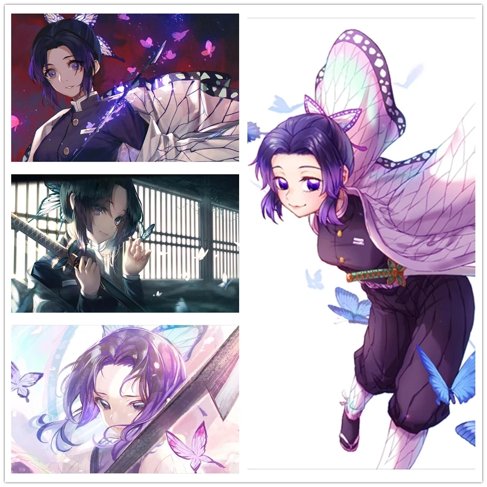 

Demon Slayer Kimetsu No Yaiba Tomioka Kochou Shinobu Anime Canvas Poster Kochou Shinobu Pictures Wall Art Painting Home Decor