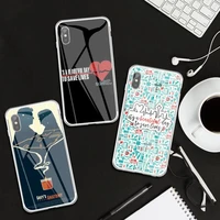 american tv gray anatomy high quality phone case transparent case for iphone 6 6s 7 8 plus x xs xr xsmax 11 12 pro promax 12mini