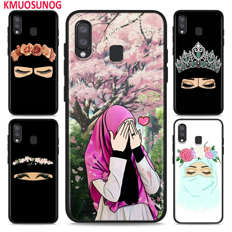 

Hijab lovely woman cartoon for Samsung Galaxy A90 A80 A70 A70S A60 A50 A40 A30 A20S A20E A2Core A10 A10E A10S M20 Phone Case