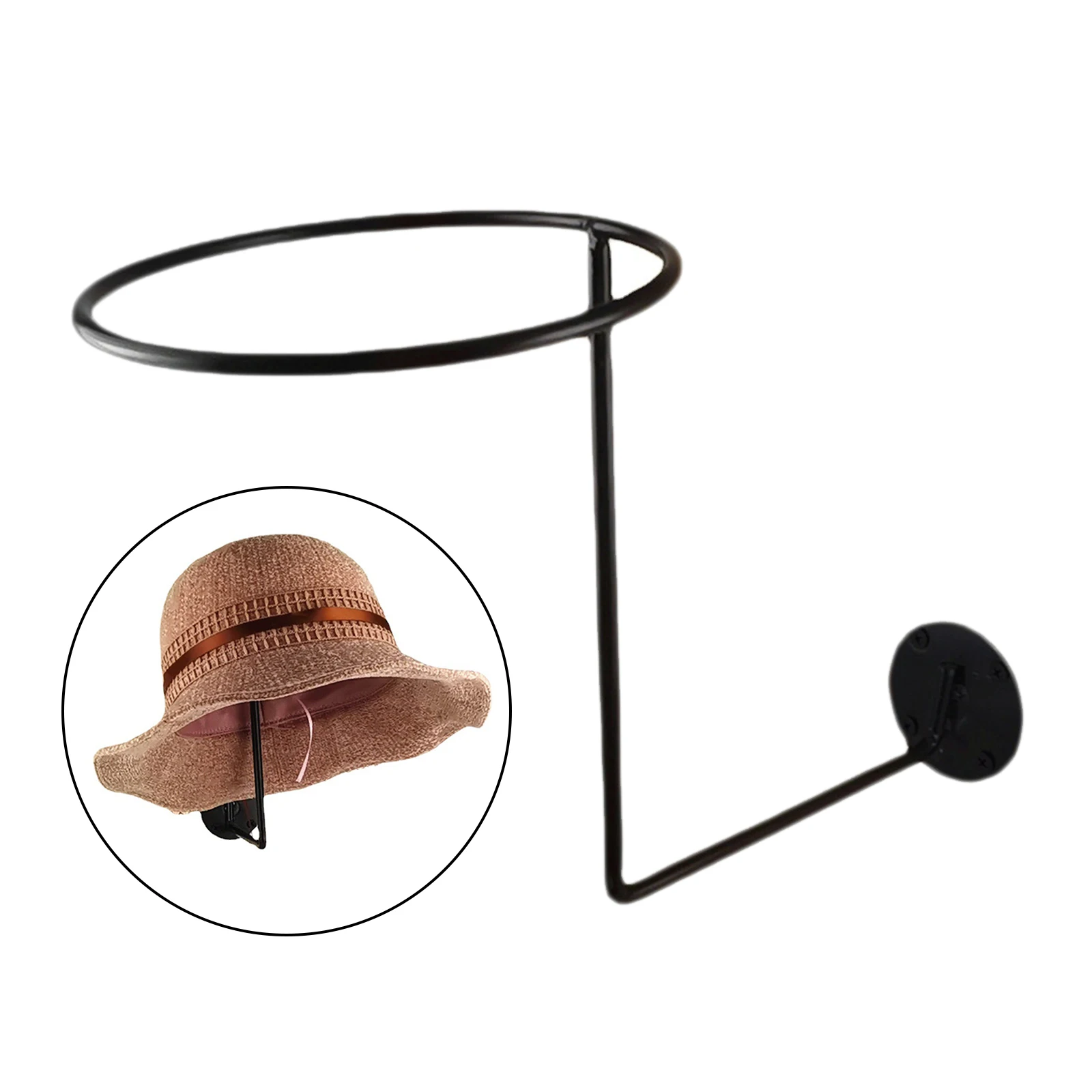 

Wall Mounted Helmet Holder Jacket Coat Hats Hook Hanger Organizer for Retail Shop Display