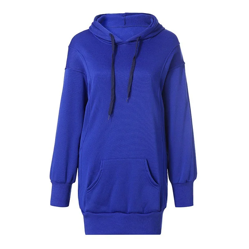 

Women's Solid Color Pullover Hoodie Loose Punk Thickened Sweater Casual Long sleeves Regular Pullovers O-Neck Fleece
