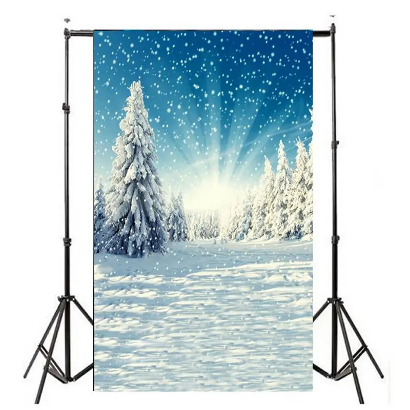 

Winter Snow Forest Sun Woods Sunshine Scenery Backdrops Baby Newborn Portrait Photography Backgrounds For Photo Studio Props
