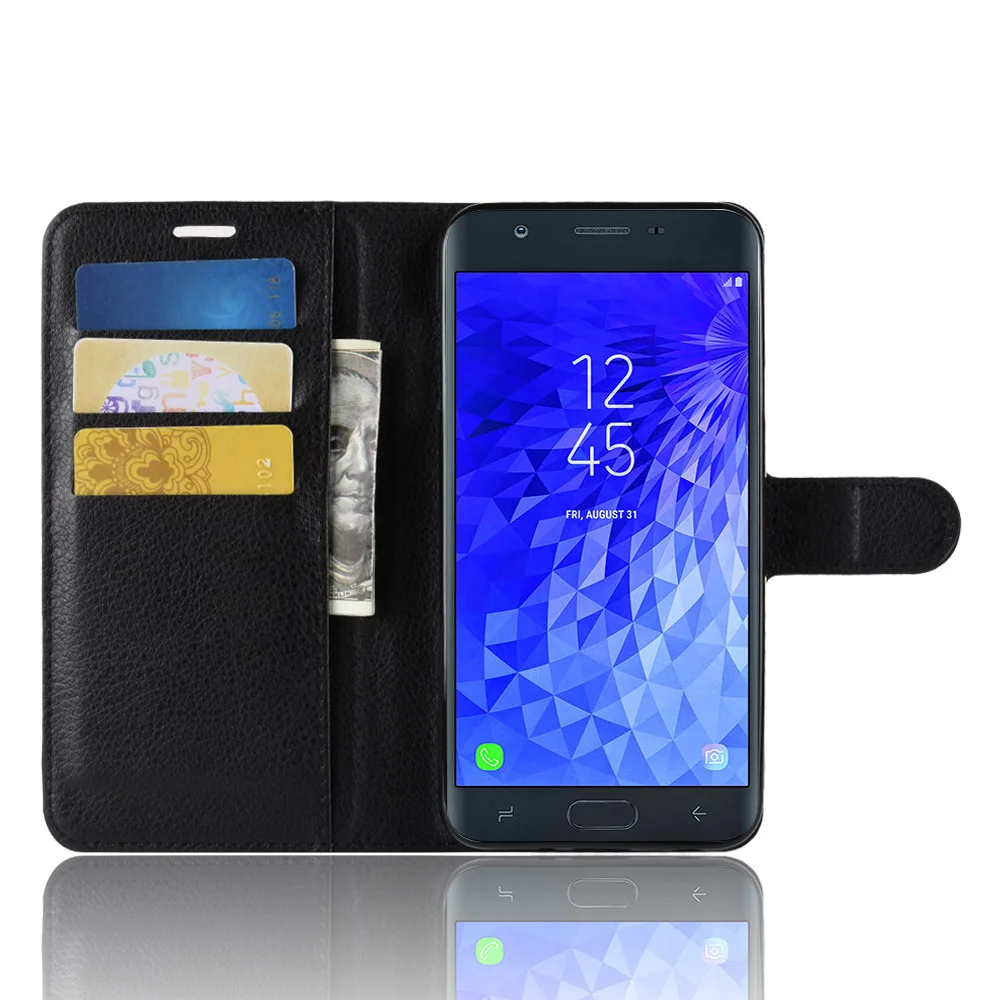Чехол для Samsung Galaxy J3 J4 J6 J7 J8 2018 чехол из искусственной кожи с держателем карт A6 A7 A8