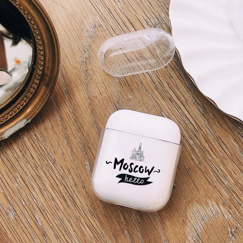 Мягкий милый Чехол Air Pods для Apple airpods роскошный чехол с изображением знаменитой