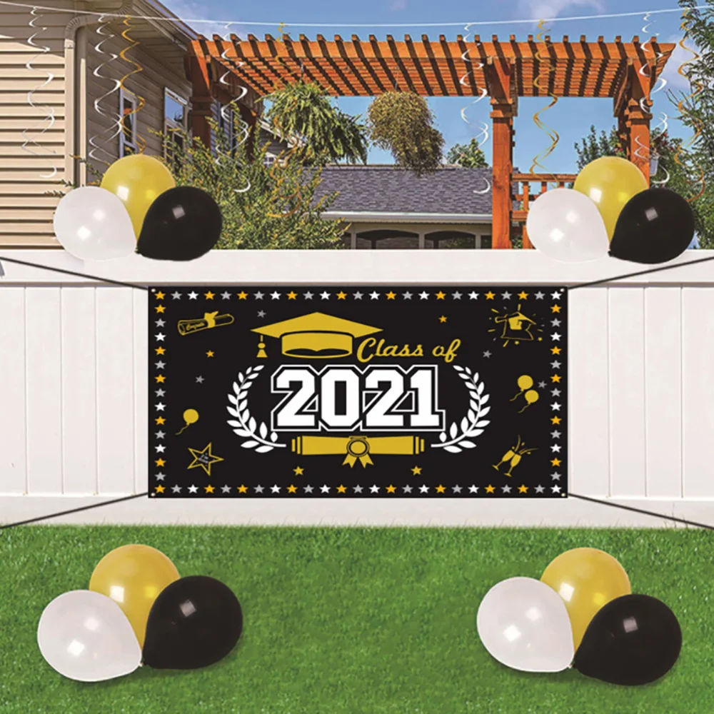 

Graduation Season Banner Background Banner Graduation Party Supply Decoration
