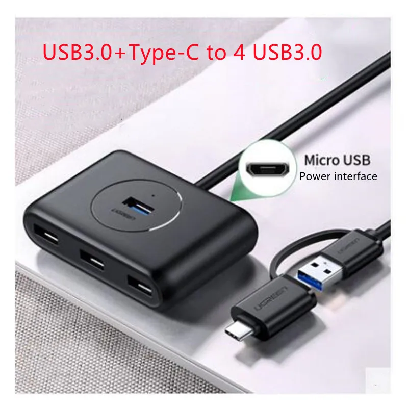 usb3 0 type c от 1 до 4 концентратор док ст