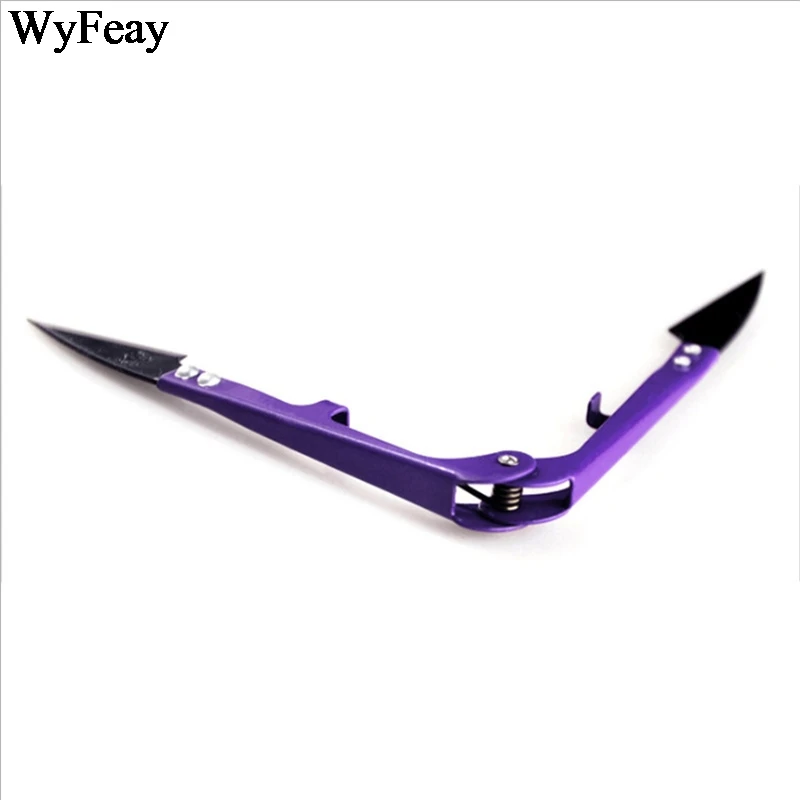 1 шт./лот ножницы с фиолетовыми нитями для шитья швейные вышивки через пряжу