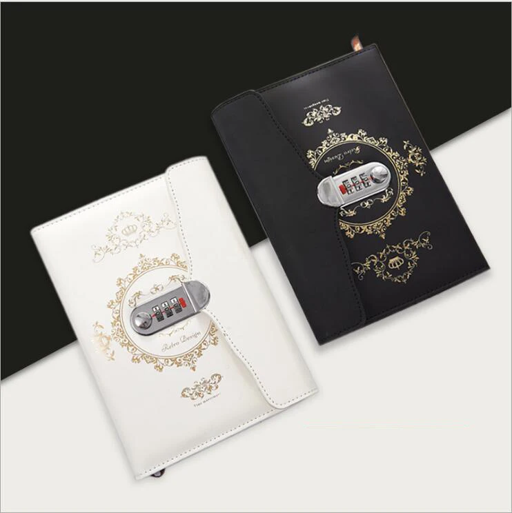 Ретро Codebook креативный дневник с замком блокнот Япония Корея утолщенная