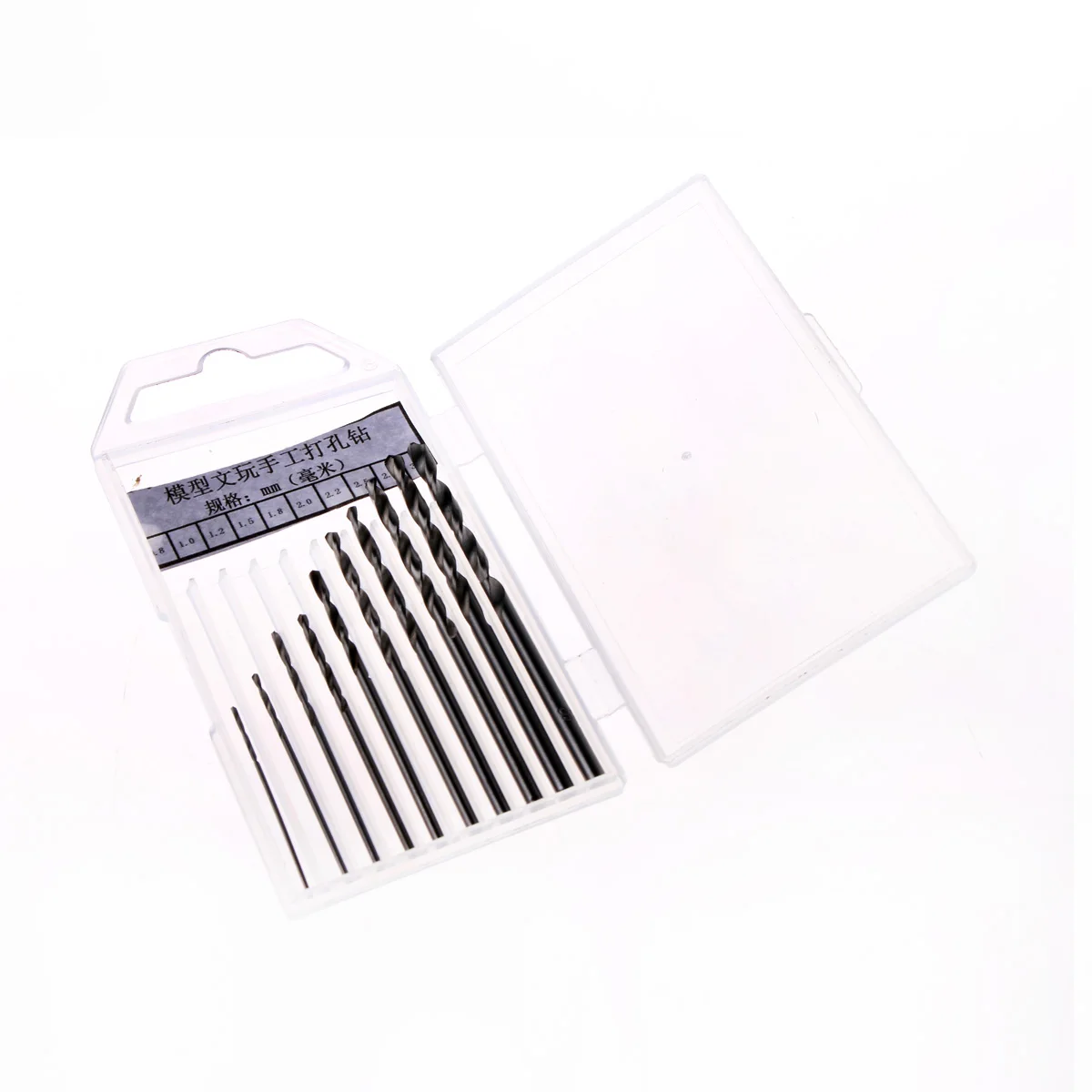 0.8mm-3mm 10PCS 10 шт. 0,8 мм-3,0 мм HSS набор сверл для вращающихся инструментов сверление по дереву+ Мини Микро алюминиевая ручная дрель с быстрозажимным патроном - Цвет: 0.8mm-3mm 10PCS