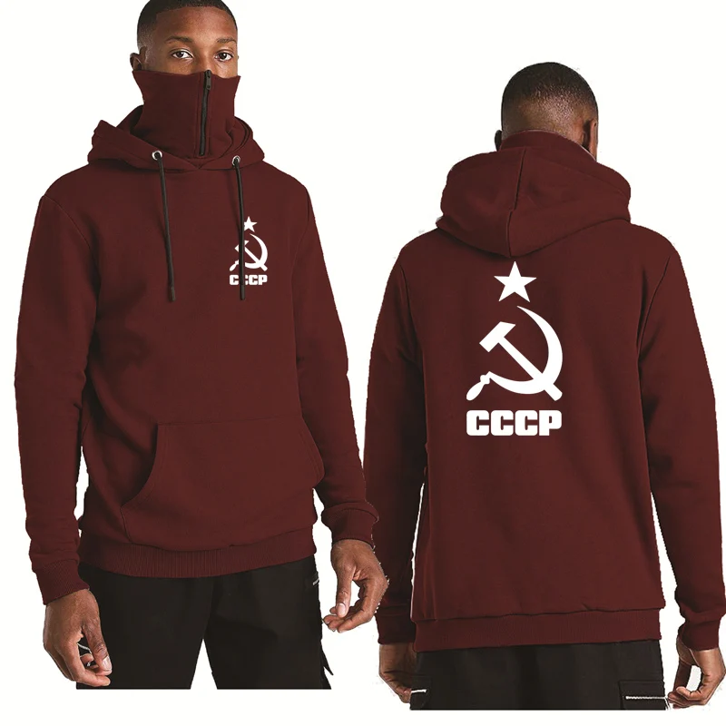 

Spring Autumn Men's pullover Unique CCCP Russian USSR Soviet Union Men's hooded high quality Cotton Men's Sport Sweatshirt