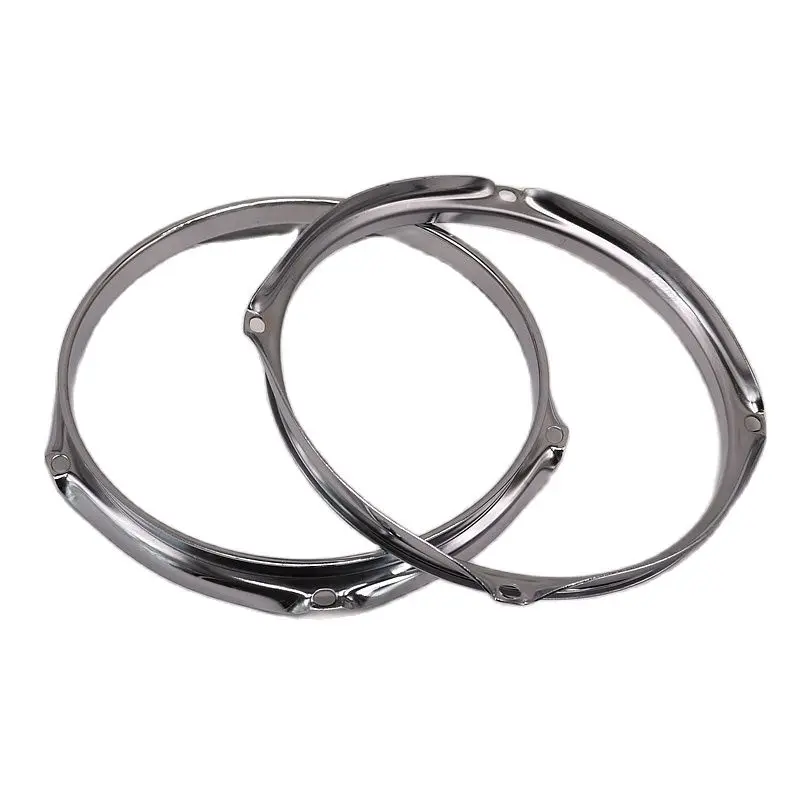 8Inch 5 Hole 4 Cave Snare Drum Rim Silver Hoop | Parts &amp Accessories