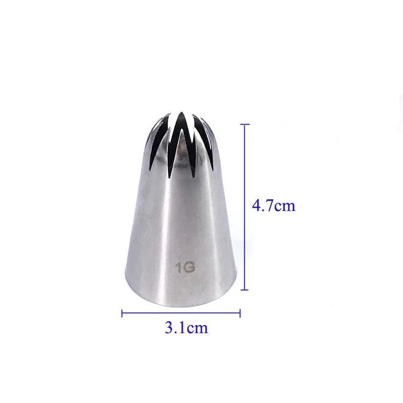 1G Larger Size Drop Flower Tips Decorating Nozzle Icing Tube Pastry Fondant Cake Sugarcraft Tools Bakeware |