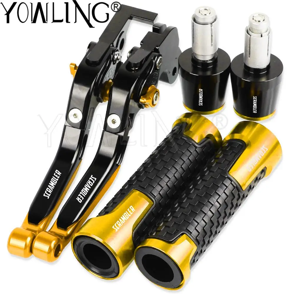 

Motorcycle CNC Aluminum Adjustable Brake Clutch Levers For DUCATI SCRAMBLER FULL THROTTLE 2019 2020 Handlebar Hand Bar Grips End