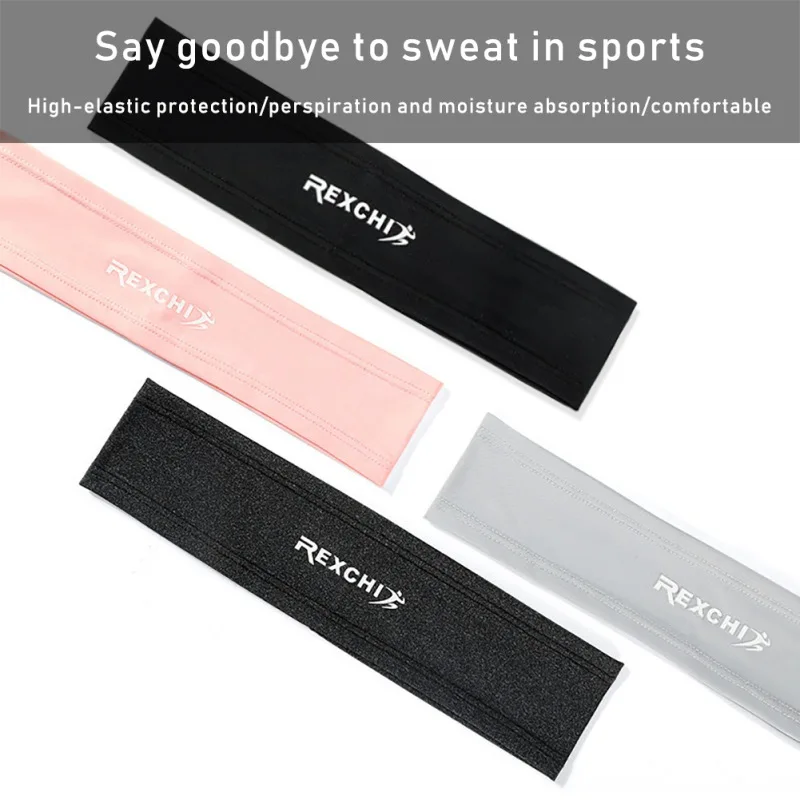 

Yoga Sweatband Sports Hair Band Running Riding Body Yoga Sweat-absorbent With Pink Sweat Strip Fitness Headband
