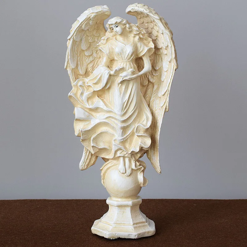 

Greek Goddess Love Angel Statue Figures Wedding Gift Ornaments Home Furnishing Decoration Crafts Livingroom Office Sculpture Art