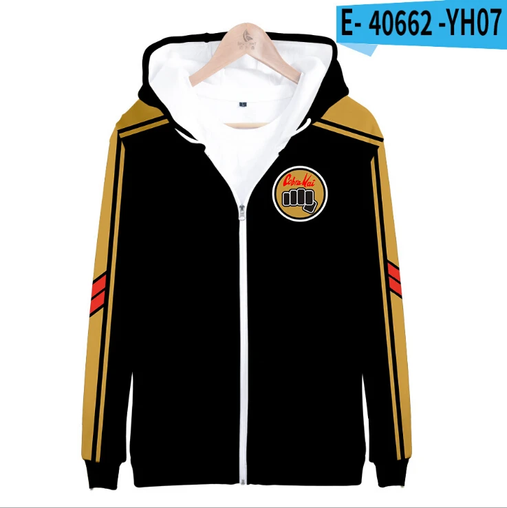 Толстовка с принтом кобры Кай новинка весны детские толстовки рисунком карате