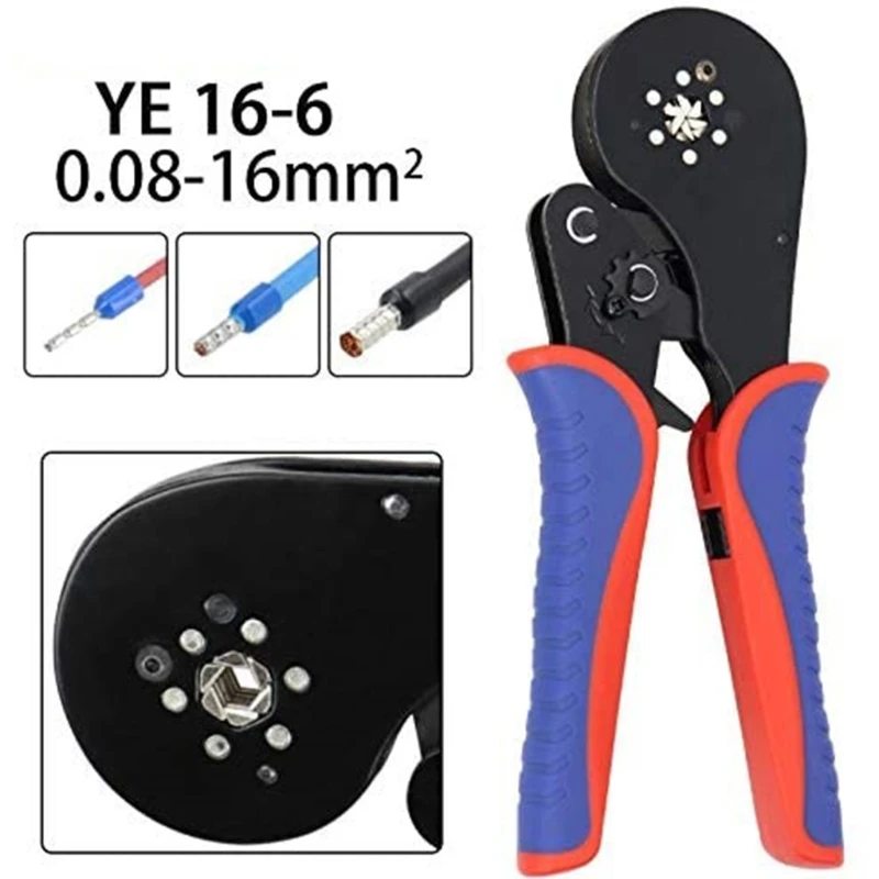 

Ferrule Crimper Pliers Set Wire Crimping Tool Kit with 1200 Terminal Connector Sleeves Electricians Contractors Repair