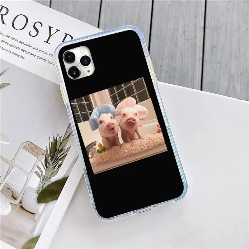 

Cute animal pig Phone Cases for iPhone 11 12 pro XS MAX 8 7 6 6S Plus X 5S SE 2020 XR