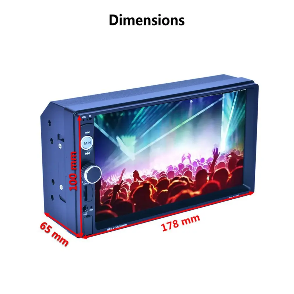 7 "HD lcd сенсорный экран 800*480 Автомобильный MP5 плеер 1080P цветов Кнопка задний