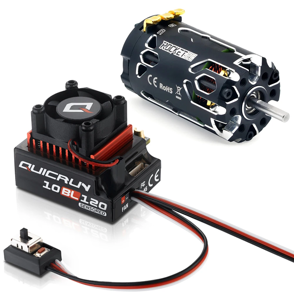Hobbywing 10BL120 120A ESC w/Rocket-RC суперзвуковой двигатель 380 8 5 T сенсорный бесколлекторный