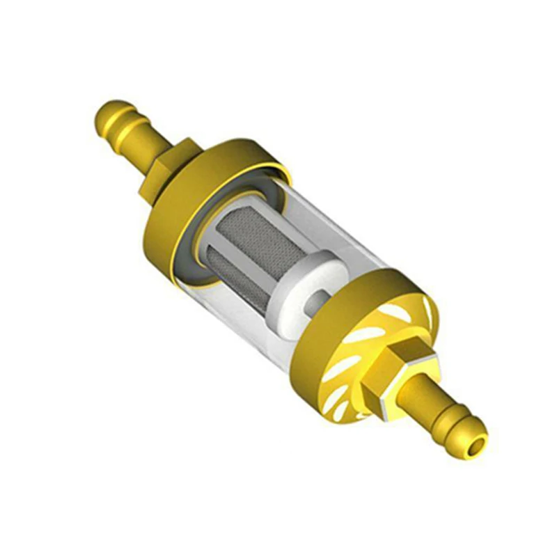 Универсальный металлический стеклянный встроенный газовый топливный фильтр для