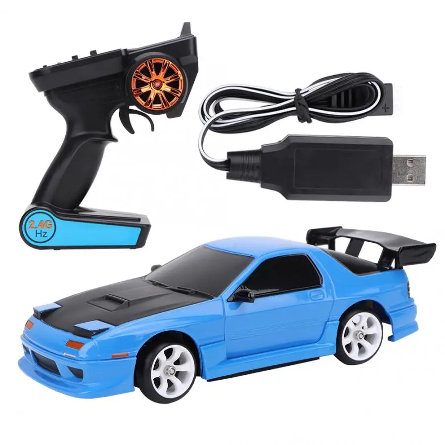 1/28 высокоскоростной 30 км/ч 4WD RC Дрифт автомобиль игрушка 2 4G Быстрый гоночный GTR