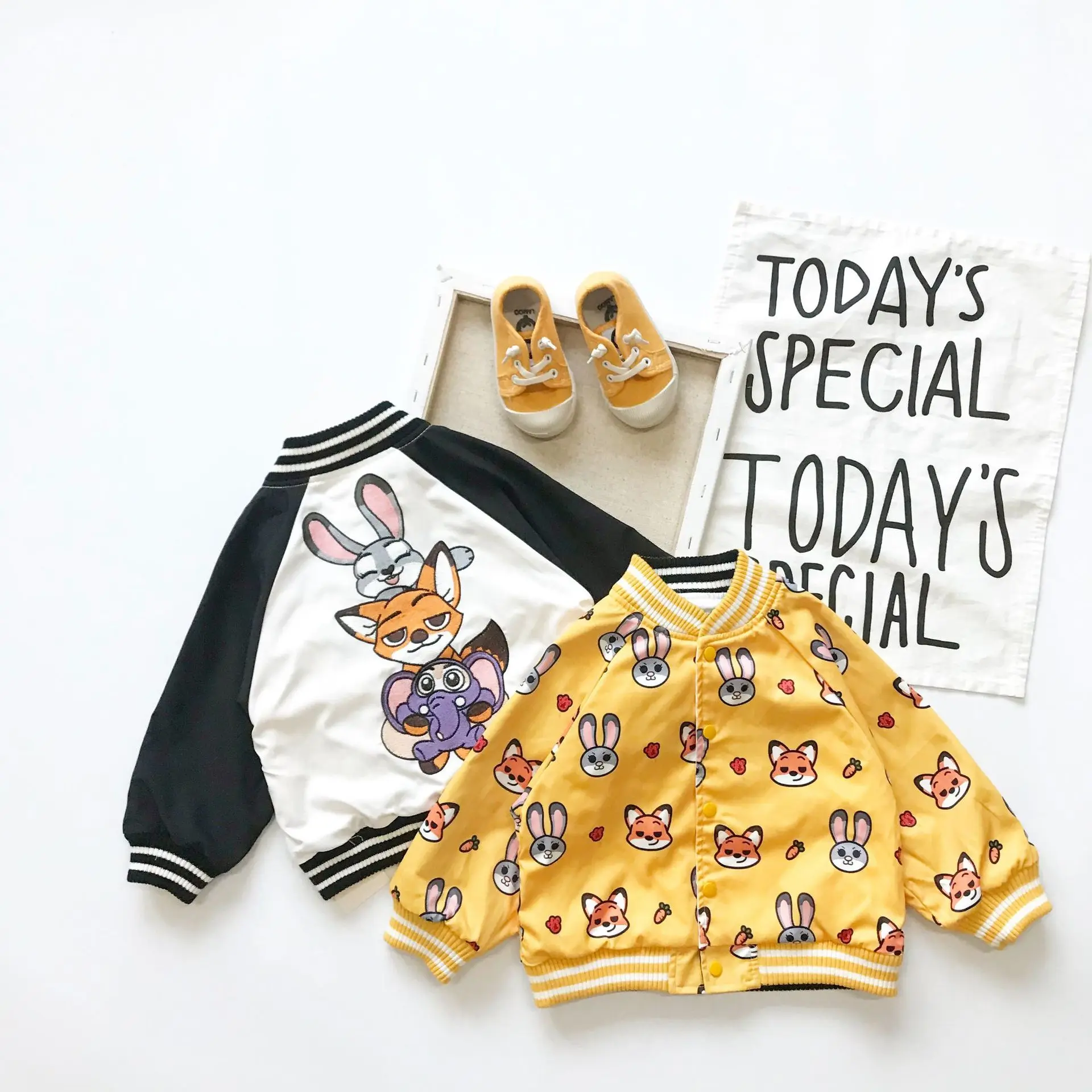 

Tonytaobaby Autumn and Winter Clothes New Boys and Girls Cartoon Cute Double-sided Wearing Animal Children's Coat Jacket